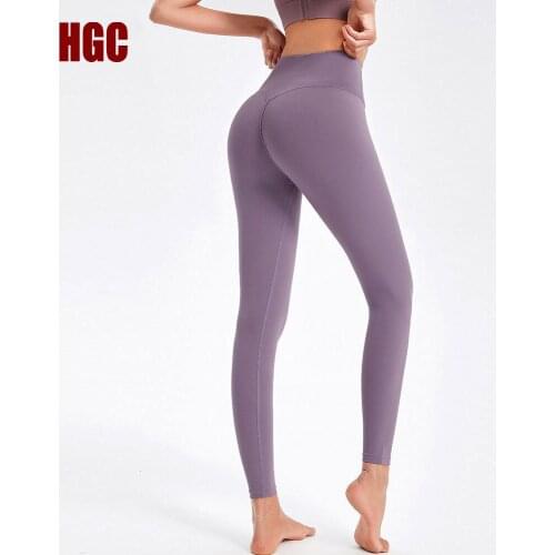 HGC Yoga Pants Female High Waist Fitness Hip Lifting Leggings Sport Women Fitness Squat Proof Elastic Sexy Running GYM Tights