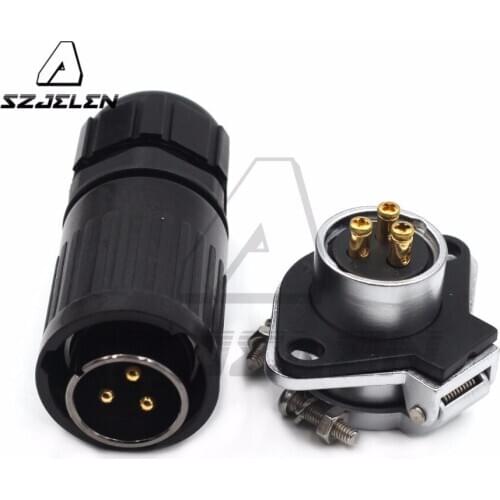 HP20 ,Waterproof 3 Pin LED Aviation Automotive Electrical connector 20mm Panel Mount Plug&Socket