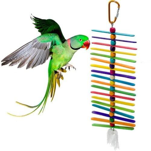 Parrot Toy Bird Articles Parrot Bite Toy Bird Wooden Climbing Biting Funny Play Toy Pet Supplies
