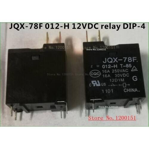 JQX-78F 012-H 12VDC 16A 12V 78F relay DIP-4
