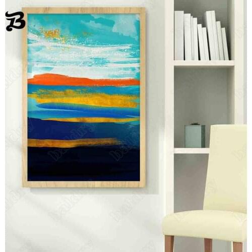 Canvas Painting Nordic Watercolor Graffiti Abstract Modern Oil Painting Youth Simple Wall Pictures for Living Room Home Decor