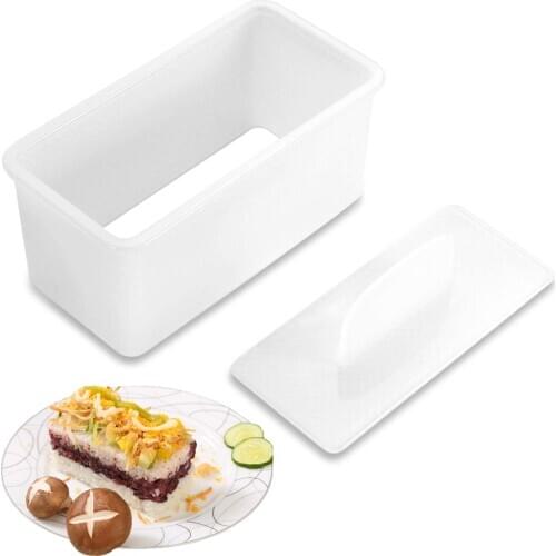 Square Sushi Mold, Rice Decoration, Sea Sedge Chocolate Handmade Biscuit Muffins DIY Dinner Non-Stick Tool