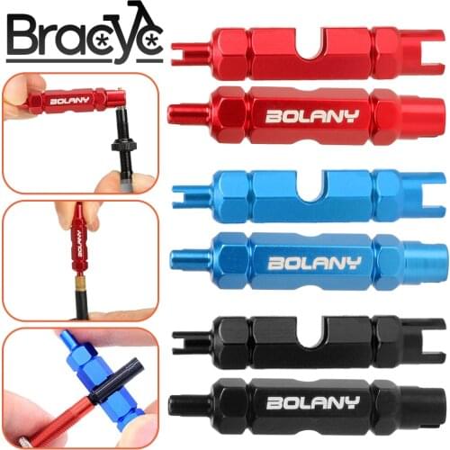 Bike Valve Wrench Multifunctional Bicycle Tire Nozzle Disassembly Tool MTB Valve Core Nut Removal Spanner for Schrader/Presta
