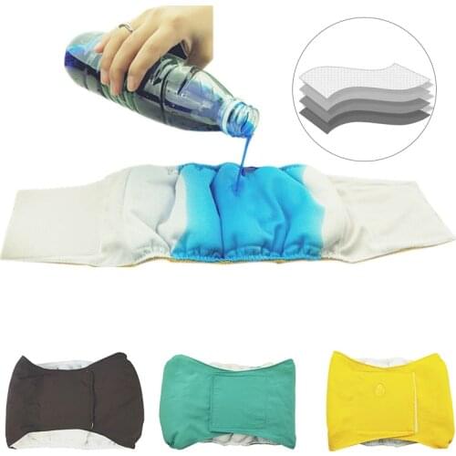Reusable Male Pet Dog Nappy Pants Simple Menstrual Sanitary Diaper Pets Physiological Pants Belly Band Shorts Pet Supplies