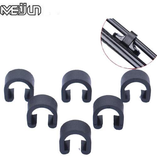30pcs MEIJUN Bike Disc Brake Cable Sets Pipe Line Deduction Transmission Pipe C type Buckle Snap Clamp