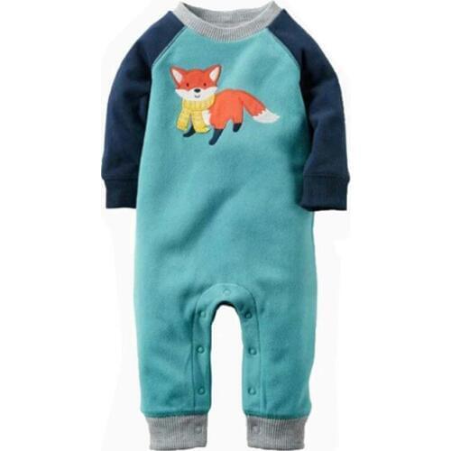 2017 New One - piece Bodysuits For Baby Girls Full Sleeve Body Infant Newborn Bebe Boys Microfleece Jumpsuit Fall&Winter Romper
