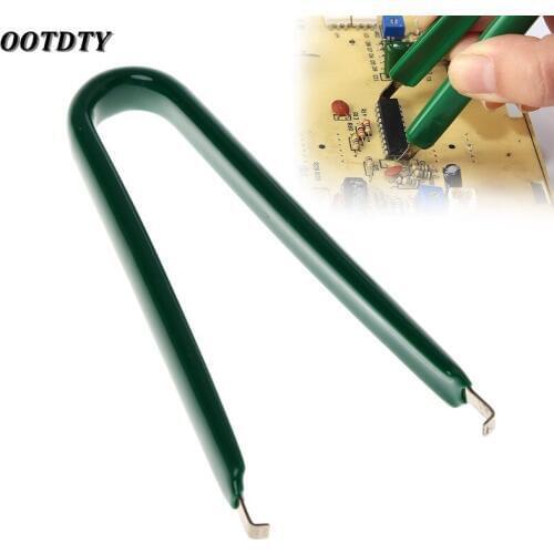 OOTDTY U Type Flat IC Chip Protection Pliers Circuit Board ROM Extractor Removal Puller