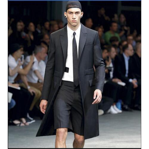 Autumn winter tide men trim the body in the long casual large size suit jacket mens clothing with fashionable suit. S-6XL