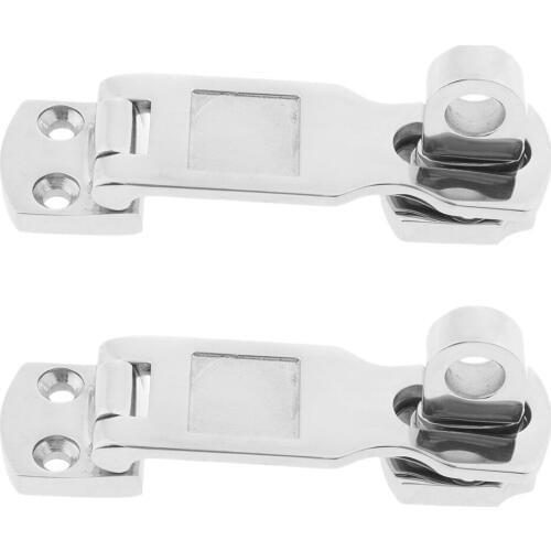 2 packs Polished Boat Hatch Latch Fastener Clamp - Marine Stainless Steel - 90mm/3.54Inch
