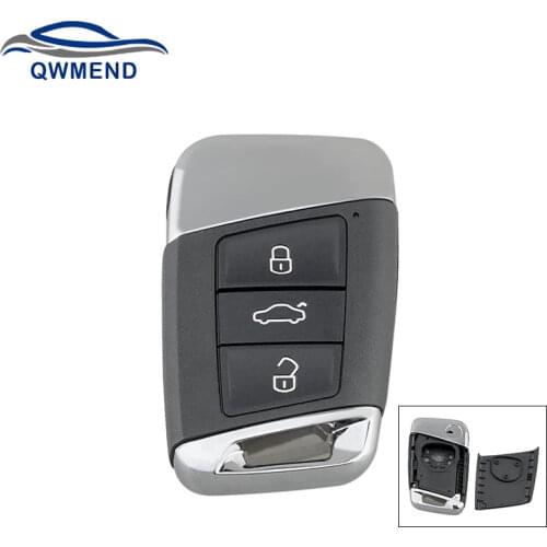 BHKEY 3 Buttons Replacement Car Remote Key Shell for vw Tiguan MK2 Magotan Passat B8 CC Skoda Superb A7 2016-2020 Car Key Case
