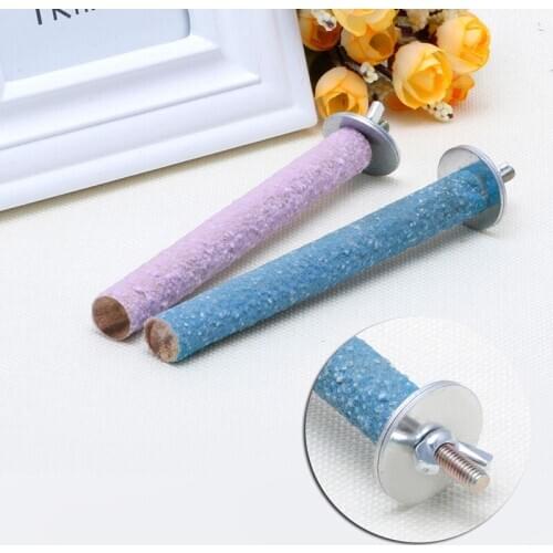 Colorful Pet Bird Parrot Chew Paw Grinding Toys Harness Cage Clean Tool