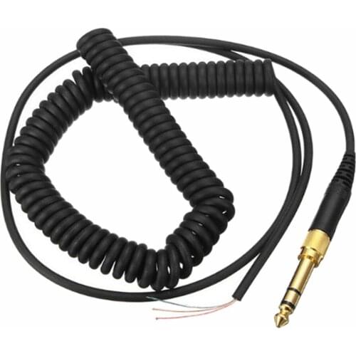 Headphone Cord 1m/3.28ft Spring Cable Wire Plug for Beyerdynamic 990 Pro