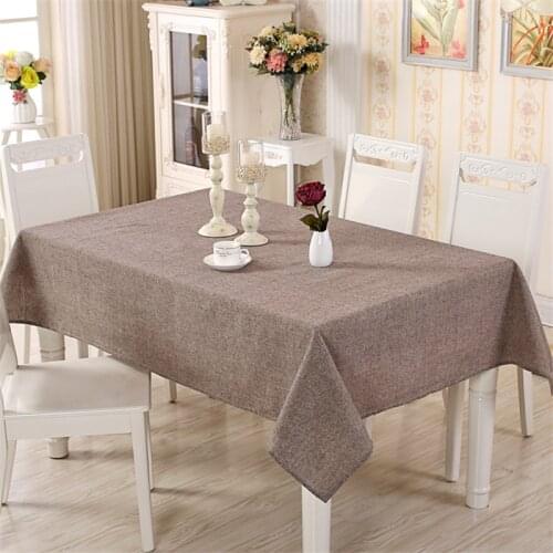 Cotton Modern Table Cover Simple Plain Tablecloth Tea Table Cloth Dining Tablecloths Rectangular Table-cloth Tafelkleed For Home