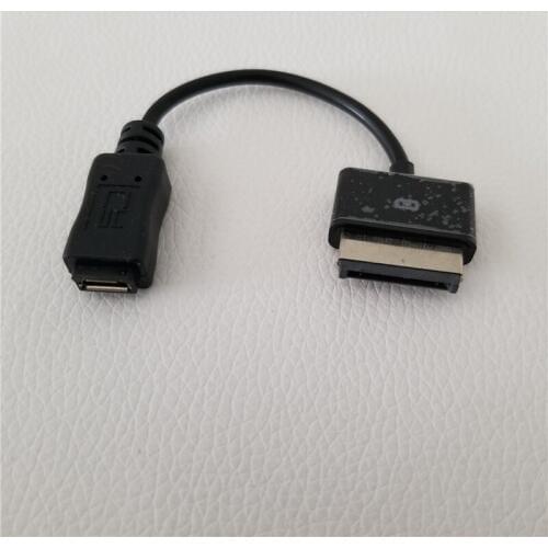 GT-102 Micro USB 5Pin to ASUS Flat 40Pin Adapter Data Extension Cable Black 10cm for Tablet