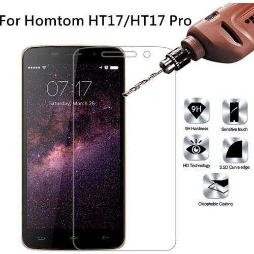 0.26mm 2.5D Tempered Glass for HOMTOM HT17 Original 9H Explosion-proof Protective Film Screen Protector for HOMTOM HT17 Pro