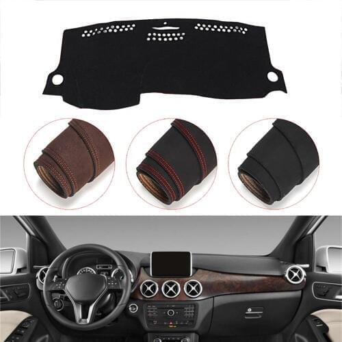Console Dashboard Suede Mat Protector Sunshield Cover Fit For Mercedes Benz B Class B200 2011 -2017