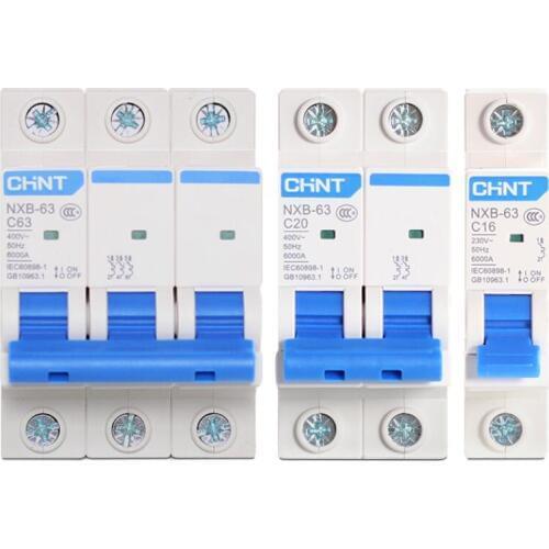 1pcs CHINT Kunlun series NXB-63 1P2P3P4P1A3A6A10A32A63A and other DZ47 upgrade small open circuit
