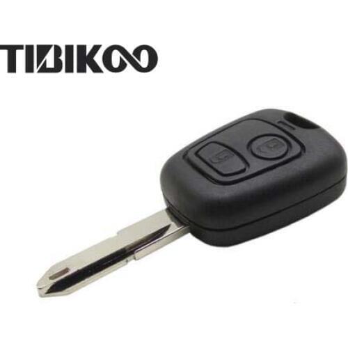 2 Buttons Remote Key Shell for Peugeot 206 Car Key Blanks Case for Citroen C2