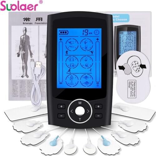 24 Modes Tens Machine EMS Electronic Pulse Massager Electrical Nerve Muscle Stimulator Acupuncture Low Frequency Physiotherapy