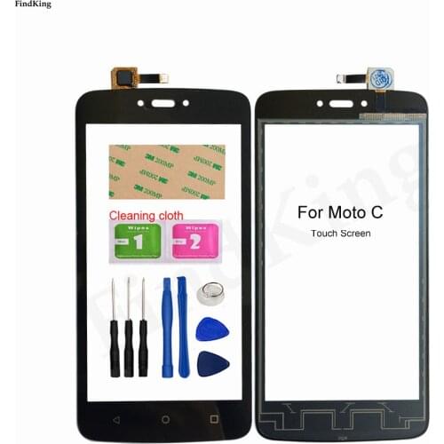 5.0" Touch Screen For Motorola Moto C XT1750 XT1755 XT1754 Touch Screen Digitizer Panel Sensor Mobile Phone 3M Glue Wipes