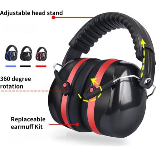 Anti-noise Ear Protector Ear Muff Hearing Protection Soundproof for Shooting Earmuffs Earphone Noise Redution Workplace Safety