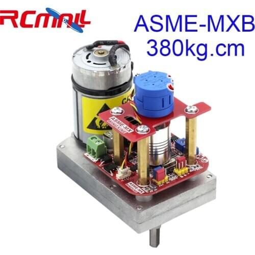 ASME-MXB High Torque Servo DC 12V~24V 380kg.cm Steel Gear 3600 Degree for Large Robot Large Robotic Manipulator RCmall