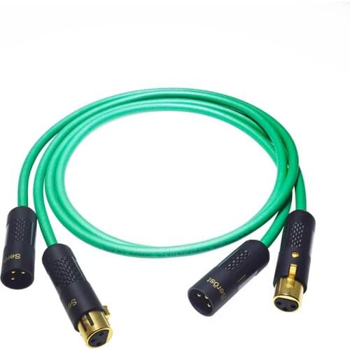 Serost HIFI Signal Balance Cable Mi-3XLR 99.9999% OCC + OCC Silver Plated Fever Audio CD Amplifier Signal HiFi Audio Cable