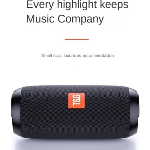 TG117 Wireless Bluetooth Speaker Bass Column Outdoor Waterproof Portable Speakers with FM AUX TF Card USB