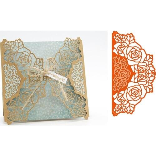 Semiarc Flower Lace Metal Cutting Dies Stencils for DIY Scrapbooking Photo Album Decorative Embossing Paper Card Crafts Die Cut