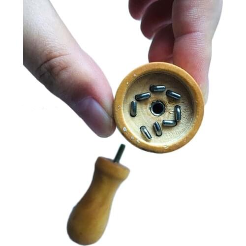 DIY Felting Needle with Eight Needles Tool Craft Wool Felt Stitch Punch Solid Wooden Handle E56C