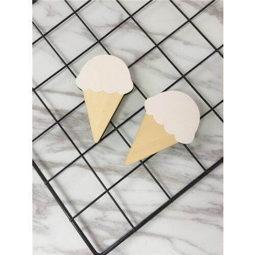 Eco-friendly Fashion Wooden Ice Cream Wall Hooks Home Wall Decorative Hook For Children Kids Room Decor Key Hook Nordic Style