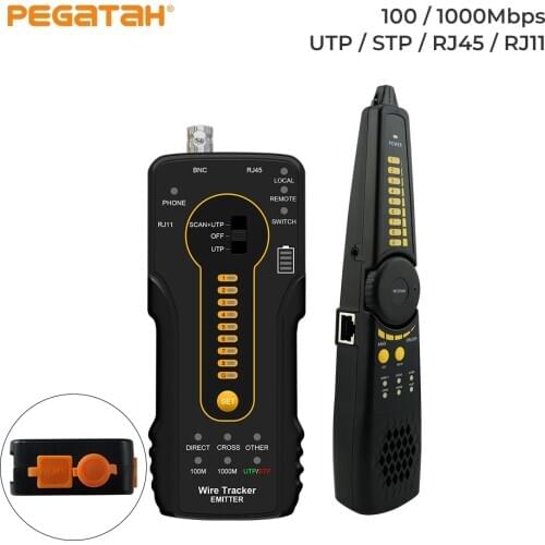 Cable tracer Line Locator Portable Wire Tracker Cable Tester Finder UTP/STP/RJ45/RJ11 Network Cable Testing BNC cable Measure