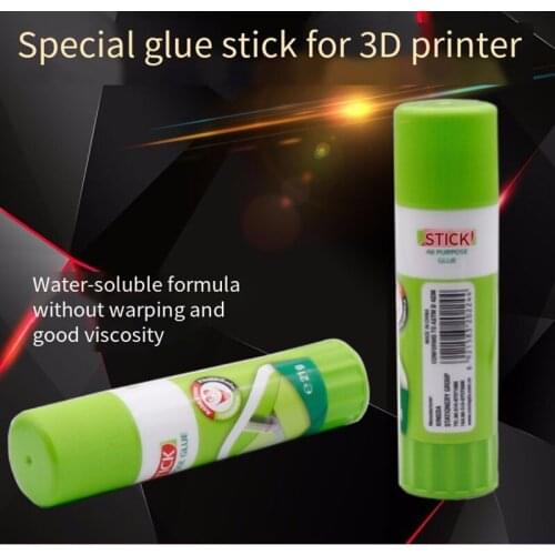 PVP Glue Stick 3D Printer Parts 3 Pcs Solid Soluble Formaldehyde Free Formula Cold Anti Edge Warping Adhesive for Hot Bed Print