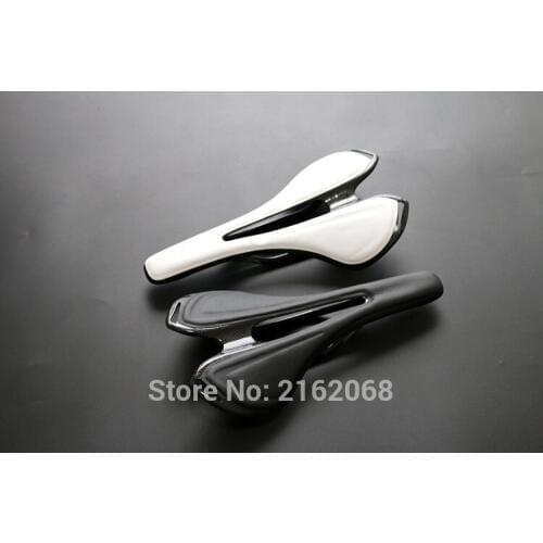 New arrival 2 colors Mountain&Road bike full carbon fibre with PU leather bicycle front seat mat saddle MTB hollow out Free ship