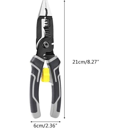 Brand New Clamp, Crimper, Load Stripper, Cutter, Puller, Electrician Pliers E56C