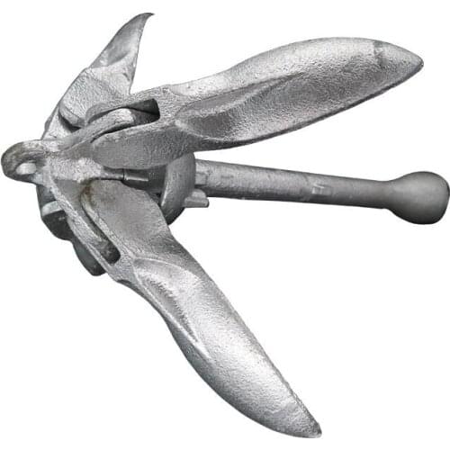 Galvanized Folding Grapnel Carbon Steel Boat Anchors 1~2 Person Inflatable Kayak Fishing Boat Dinghy Raft Accessories