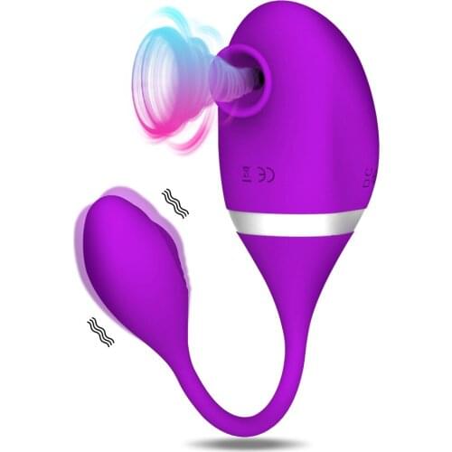 Clitoris Sucker Egg Vibrator Sex Toys for Women Suction Tongue Vibrator Nipple Clit Sucker Clitoris Stimulator for Female Abults