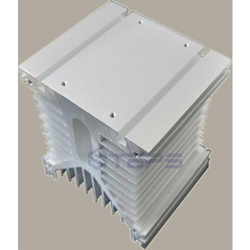 Three-phase solid state relay radiator 110*125*135 slot can be equipped with air-cooled drop temperature aluminum seat