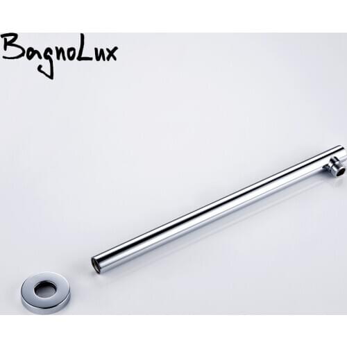 Female Extension Brass Matte Black Square Wall Mounted Shower Arm Extension For Shower Head Or Rose Bathroom Accessories