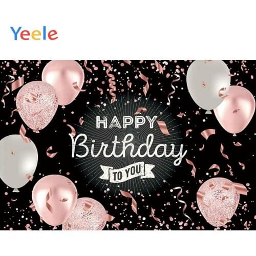 Pink Balloon Baby Birthday Party Custom Backdrop Photography Background For Photo Studio Vinyl Photophone Photozone Photocall