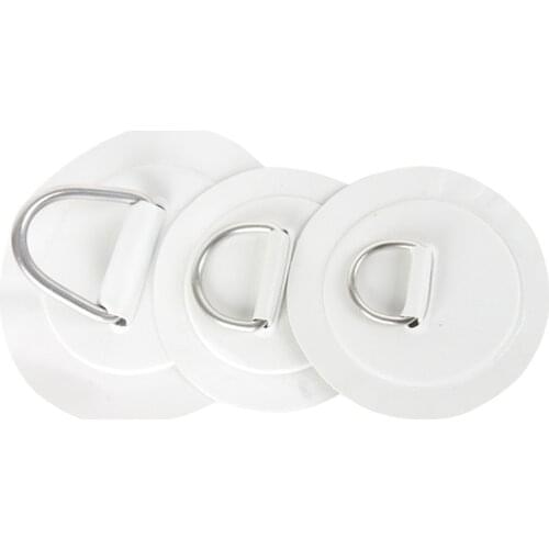 1PCS 5cm Stainless Steel D Ring Pad/Patch With Glue for PVC Inflatable Boat Raft Dinghy Canoe Kayak Surfboard SUP Tie Down