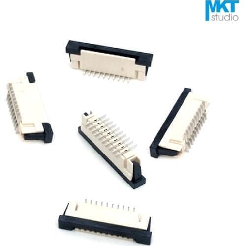 100Pcs SMD Vertical Type 20P/22P/23P/24P/25P 1.0mm Pitch 2.5mm Height FPC FFC Connector