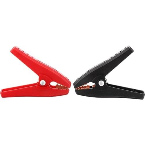 2pcs 100A Crocodile Alligator Clip Car Battery Insulated Clips Clamps 90mm Length For Electrical Projects Voltage Tester
