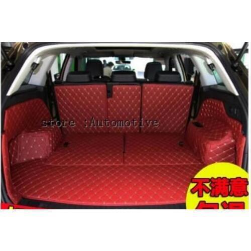 2017 2018 for Skoda Kodiaq rear tail car trunk mat durable boot carpets 5set 7set