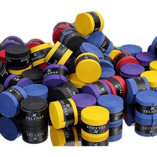 5PCS perforated sticky feel Tennis Rackets Grips Wraps Racquets Grips with Hand Glue,squash Overgrips,Fishing Grip