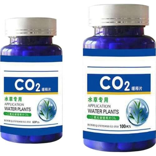 60/100Pcs Aquarium CO2 Tablet Carbon Dioxide Diffuser for Water Plant Grass Fish Tank Accessories