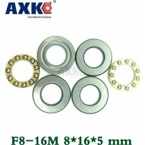 Axk 10pcs Free Shipping Axial Ball Thrust Bearings F8-16m 8*16*5 Mm Plane Thrust Ball Bearing Abec5
