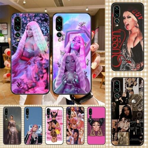 Singer Nicki Minaj Phone case For Huawei P Mate P10 P20 P30 P40 10 20 Smart Z Pro Lite 2019 black pretty Etui trend waterproof