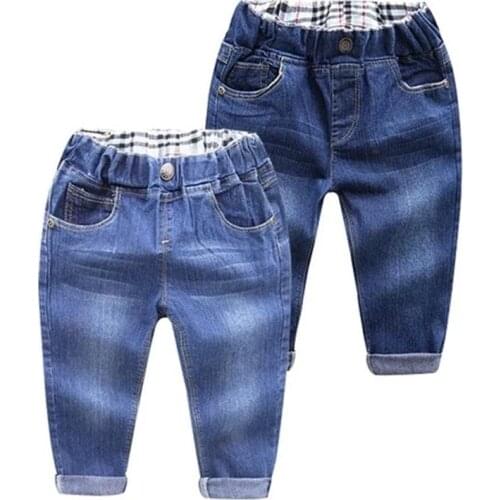 Boys girl hole Jeans pants Excellent quality cotton New casual children Trousers baby toddler Comfortable kids clothes Children
