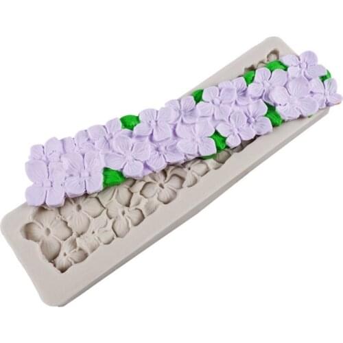 Hydrangea 100% Platinum Silicone Sugarcraft Mould, Fondant Cake Decorating Tools Bakeware